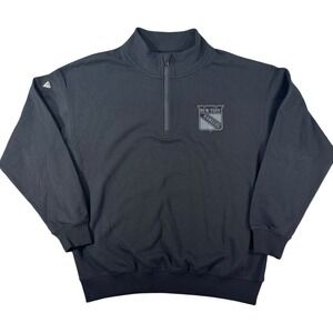 Levelwear New York Rangers Murray Mens Medium Black Quarter Zip Pullover RC75L